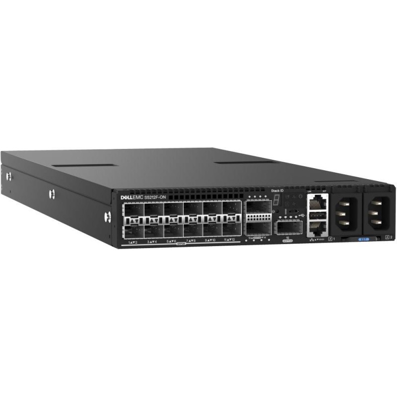 DELL Networking S5212F-ON switch/ 12x 25GbE SFP28/ 3 x 100Gbe QSFP28/ IO to PSU/ 2x zdroj/ management/ 1Y PS NBD