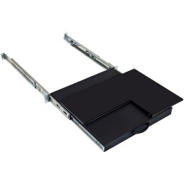 Triton 19' polička výsuvná/otočná pro klávesnici a myš - šedá RAL7035