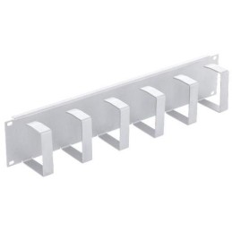 Triton 19' vyvazovací panel 2U, 6x vyvazovací háček 70x85 mm, RAL7035