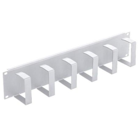 Triton 19' vyvazovací panel 2U, 6x vyvazovací háček 70x85 mm, RAL7035