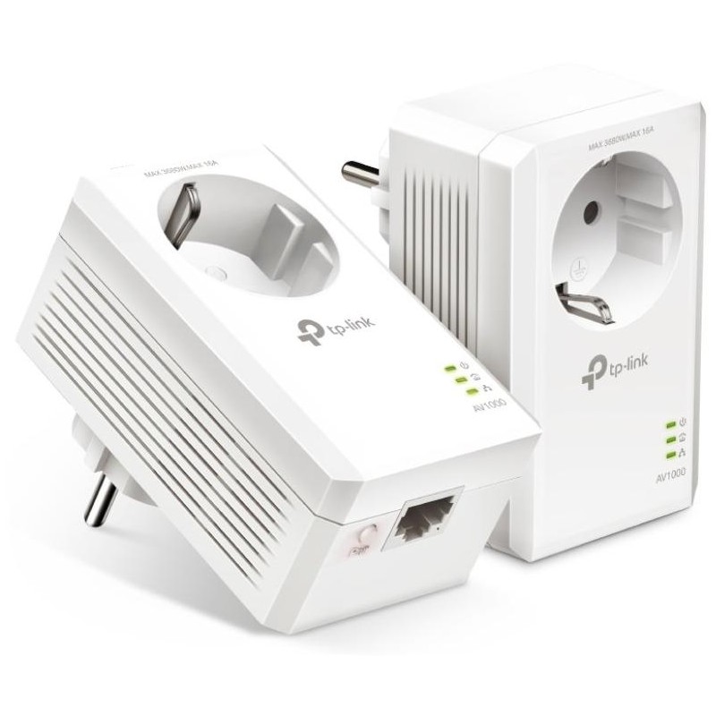 TP-Link TL-PA7017P KIT - AV1000 Gigabit Passthrough Powerline Starter Kit
