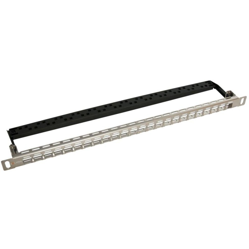 Solarix Univerzální modulární neosazený patch panel Solarix 24 portů 0,5U SX24HDM-0-STP-SL-UNI