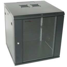 XtendLan 18U/600x600, na zeď, jednodílný, rozložený, skleněné dveře