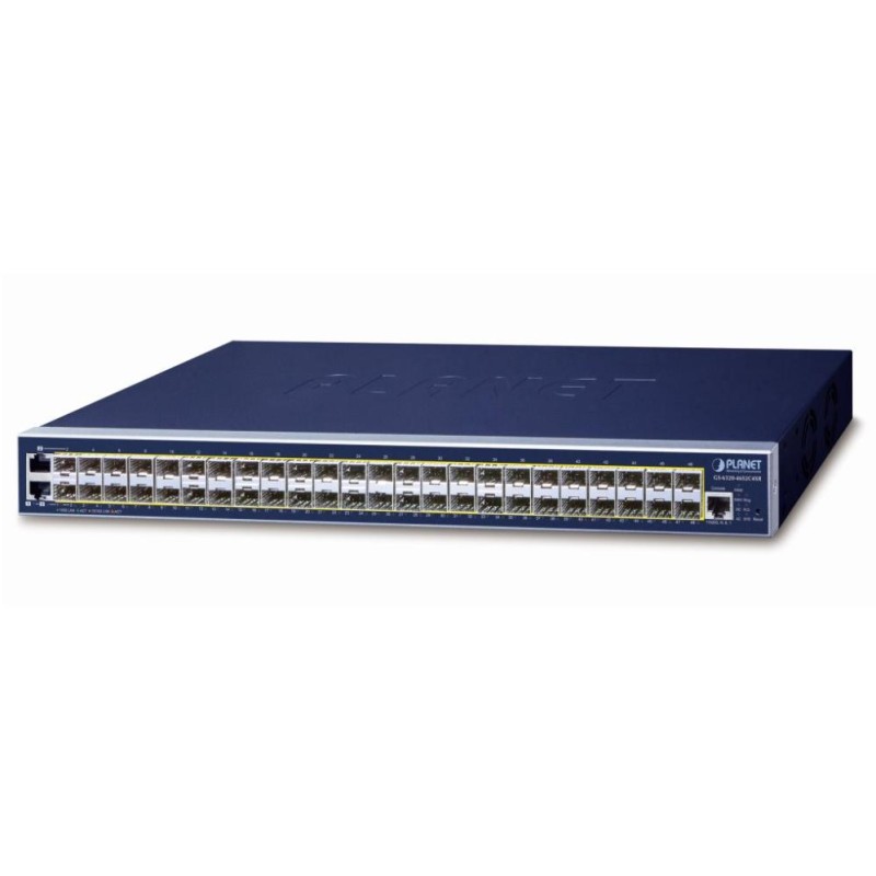 Planet GS-6320-46S2C4XR L3 switch, 2x1Gb, 46x1Gb SFP, 4x10Gb SFP+, 2x power-in