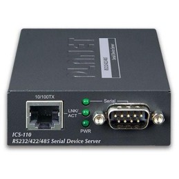 Planet konvertor RS-232/422/485 na IP, 1x COM, 100Mb, -10~+60°C, SNMP+Telnet