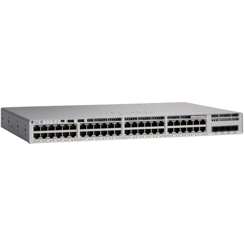 Cisco Catalyst C9200L-48P-4X-E switch, 48x 10/100/1000 + 4x SFP