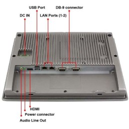 Planet kontrolér pro 1024 zařízení (AP, router, switch, atd)/ 2x LAN/ Web, SNMP/ 12,1" LCD/ IP66