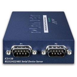 Planet konvertor RS-232/422/485 na IP, 2x COM, 100Mb, -10~+60°C, SNMP+Telnet