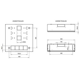 Solarix rozvaděč SOHO LC-18 s lištami 2U, 4U a 11U, 550x550x150mm, šedá RAL 7035