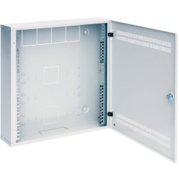 Solarix rozvaděč SOHO LC-18 s lištami 2U, 4U a 11U, 550x550x150mm, bílá RAL 9003