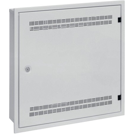 Solarix rozvaděč SOHO LC-18 do zdi s lištami 2U, 4U a 11U, 550x550x150mm, šedá RAL7035, s rámečkem k zazdění