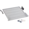 Triton Shelf with perforation 1U/450mm, max. load capacity 40kg, grey