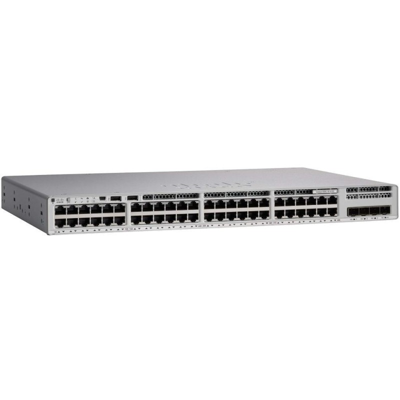 Cisco Catalyst C9200L-48T-4X-E switch, 48x 10/100/1000 + 4x SFP