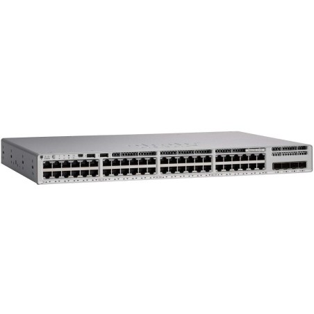 Cisco Catalyst C9200L-48T-4X-E switch, 48x 10/100/1000 + 4x SFP