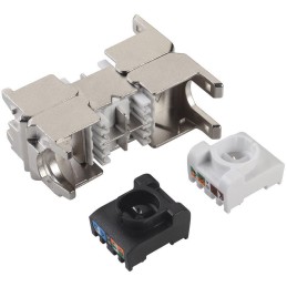 Solarix Spojka CAT6A STP SXSPJ-6A-STP-BK-SA