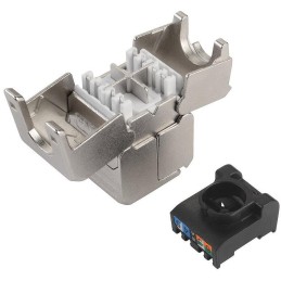 Solarix Spojka CAT6A STP SXSPJ-6A-STP-BK-SA