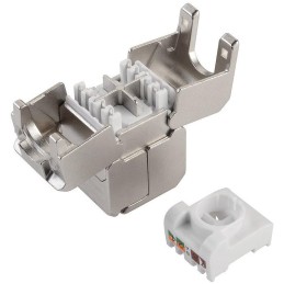 Solarix Spojka CAT6A STP SXSPJ-6A-STP-BK-SA