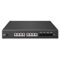 Planet VGW-820FS VoIP gateway, 8x FXS, SIP, CallerID, Fax, Hotline, firewall, SNMP, SSH/TLS, QoS