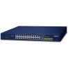 Planet GS-4210-24T4S L2-Switch, 24x1Gb, 4x1Gb SFP, QoS, lüfterlos, 2x Stromeingang