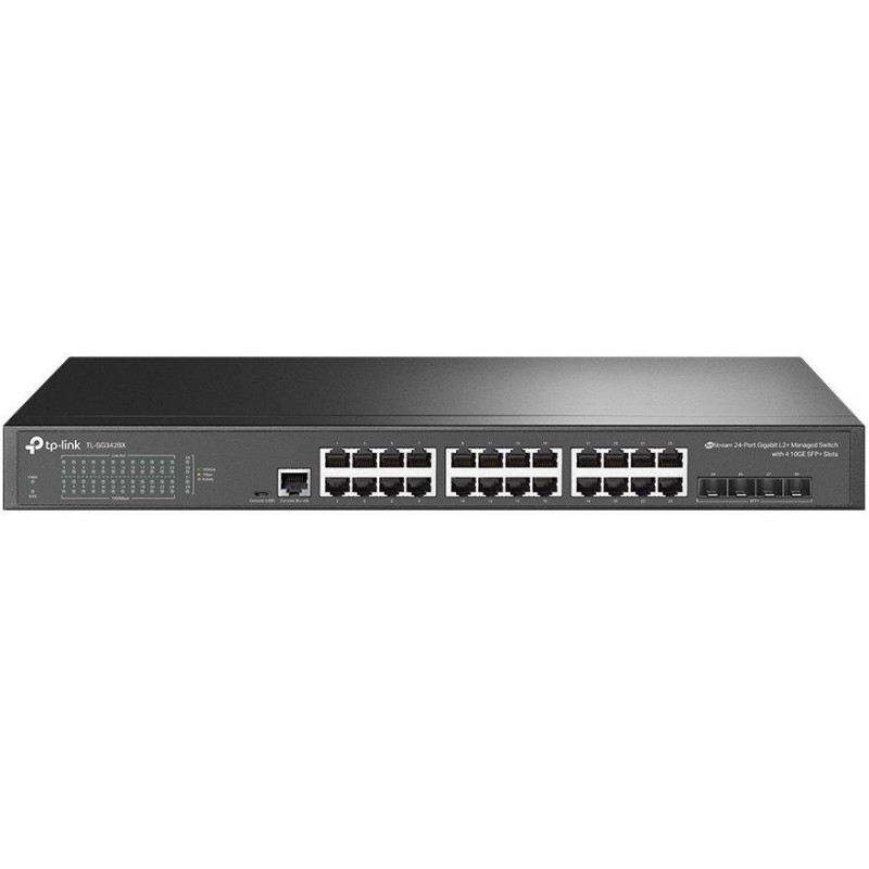 TP-Link TL-SG3428X - JetStream 24-Port Gigabit L2+ Managed Switch/ 4x 10 Gigabit SFP+ Sloty