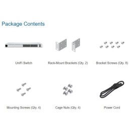 Ubiquiti UniFi Switch 24 - 24x GbE, 2x SFP, Fanless