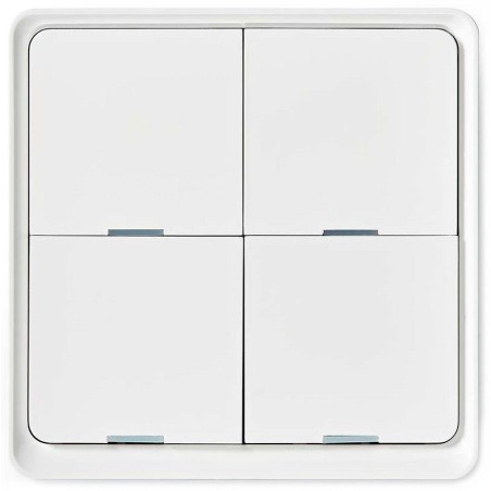 NEDIS chytrý nástěnný vypínač/ Zigbee 3.0/ nástěnný držák/ čtyři tlačítka/ bílý