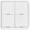 NEDIS Smart-Wandschalter / Zigbee 3.0 / Wandmontage / vier Tasten / weiß