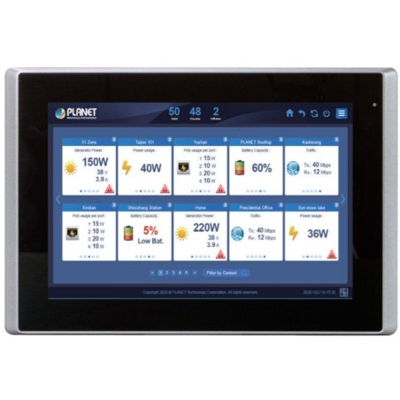 Planet NMS-360V-12 kontroler pro solární switch BSP-360, správa 512 zařízení, 12" touch LCD