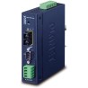 Planet Industriekonverter RS-232/422/485 auf IP, 1x COM, 1x 100Base-FX SC MM 2km, 9-48VDC, 24VAC, -40~+75°C, IP30