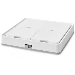 NEDIS chytrý nástěnný vypínač/ Zigbee 3.0/ nástěnný držák/ čtyři tlačítka/ bílý