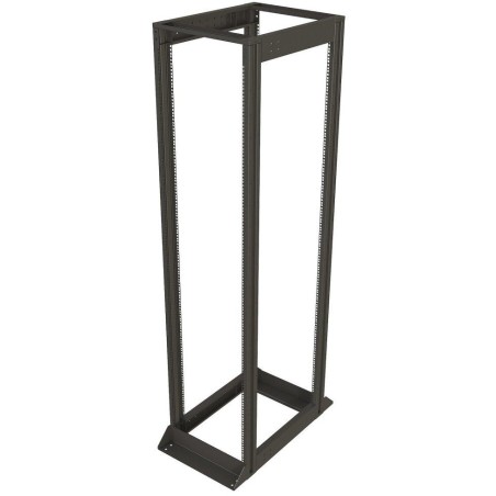 Solarix rozvaděčový rám 19" 42U 600x1000, černý, vysokonosný, nosnost 1200 kg