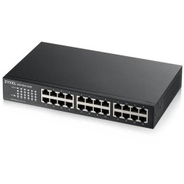 ZyXEL GS1100-24E, 24-port 10/100/1000Mbps Gigabit Ethernet switch v3, Fanless,  desktop