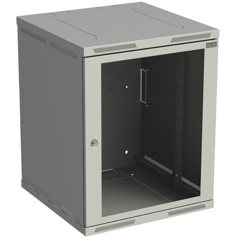 Solarix rozvaděč nástěnný SENSA 15U 600mm, šedá RAL 7035, SENSA-15U-66-11-G