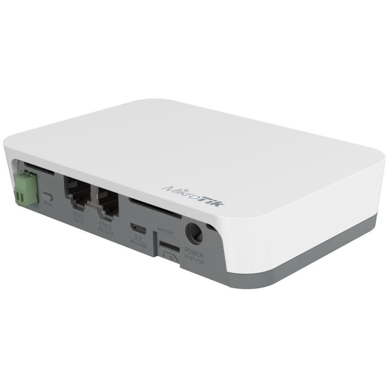 MikroTik KNOT IoT Gateway  CAT-M/NB, Bluetooth, 2x LAN, 1x SIM, microUSB, 2.4 GHz b/g/n, L4