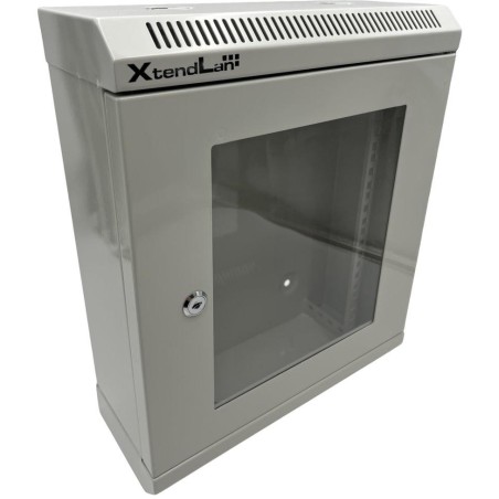 XtendLan Skříň 10", 9U, 140x350, šedý, prosklený