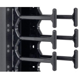 Triton Vyvazovací hřeben, dvouřadý pro rozvaděč výšky 45U (1858 mm), výška trnu 75 mm, RAL9005