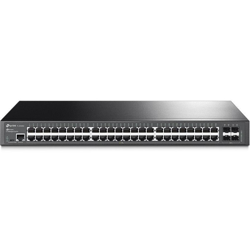 TP-Link TL-SG3452 JetStream 52-Port Gigabit L2+ / 48x Gigabit / 4x Gigabit SFP / RJ-45/Micro-USB Console Port