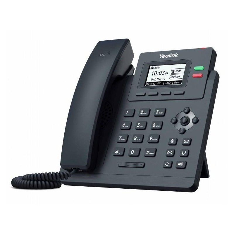 Yealink SIP-T31 IP telefon, 2x SIP, CZ/SK displej, 2x 10/100, Optima HD Voice, 2 programovatelné tlačítka
