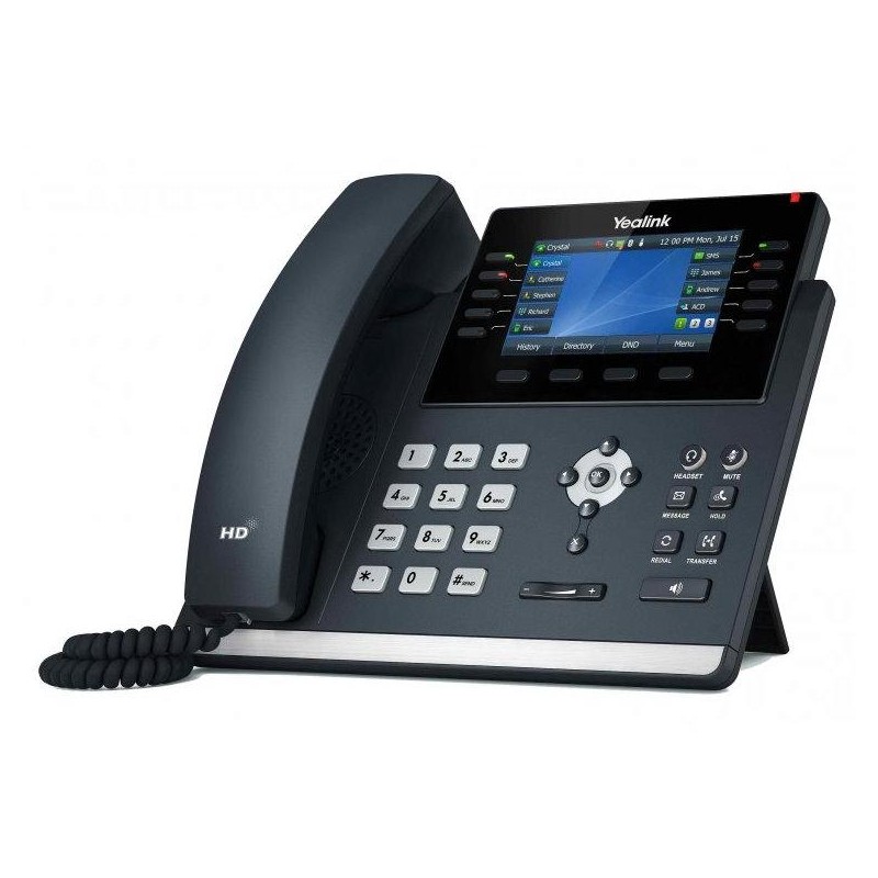 Yealink SIP-T46U IP telefon, CZ/SK displej, 2x GbE port, PoE, Opus HD kodek, 27 programovatelných tlačítek