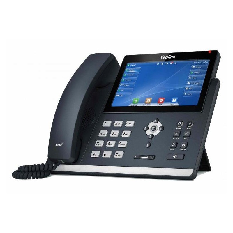 Yealink SIP-T48U IP telefon, CZ/SK dotykový displej, PoE, 16 SIP účtů, Opus HD kodek, 29 program. tlačítek, 2x USB