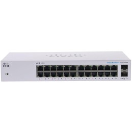 Cisco CBS110-24T-EU 24-port GE Unmanaged Switch, 2x 1G SFP Shared