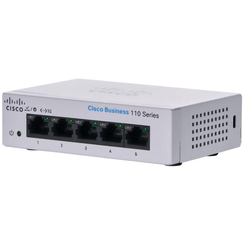 Cisco CBS110-5T-D-EU 5-port GE Unmanaged Switch, Desktop