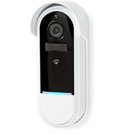 NEDIS Wi-Fi chytrý dveřní videotelefon/ 1920x1080/ 2Mpix/ IP54/ transformátor/ snímač pohybu/ noční vidění/ bílý