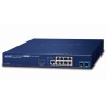 Przełącznik Planet GS-6320-8P2X L3, 8x1Gb, 2x10Gb SFP+, 8x PoE 802.3at 120W