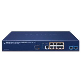 Planet GS-6320-8P2X L3 switch, 8x1Gb, 2x10Gb SFP+, 8x PoE 802.3at 120W