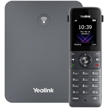 Yealink W73P, IP DECT báze+ručka, PoE, 1,8" barevný displej, až 10 ruček, 10x SIP