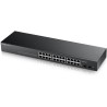 ZyXEL GS1900-24 v2, 24-port GbE L2 Smart Switch, rackmount, fanless