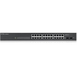 ZyXEL GS1900-24 v2, 24-port GbE L2 Smart Switch, rackmount, fanless