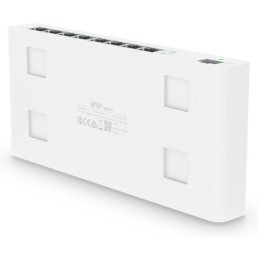 Ubiquiti UISP Switch - 8x GbE, 1x SFP, fanless, 8x PoE Out 27V (PoE budget 110 W)