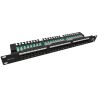 Solarix Patchpanel 24x RJ-45 Cat5e UTP mit 1HE-Montageschiene SX24L-5E-UTP-BK-N